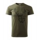 Pánske poľovnícke tričko s motívom jeleňa 