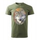 Pánske poľovnícke tričko s motívom vlk