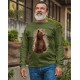 Pánske poľovnícke tričko s motívom medveď
