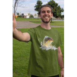 Pánske rybárske tričko s motívom kapor FK3