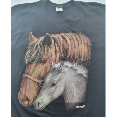 pánske tričko s krátkym rukávom s motívom Kôň