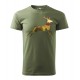 Pánske poľovnícke tričko s motívom jeleň