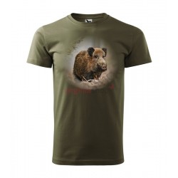 Pánske poľovnícke tričko s motívom diviak FD1