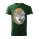 Pánske poľovnícke tričko s motívom vlk