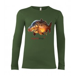 Pánske rybárske tričko s motívom kapor FK2