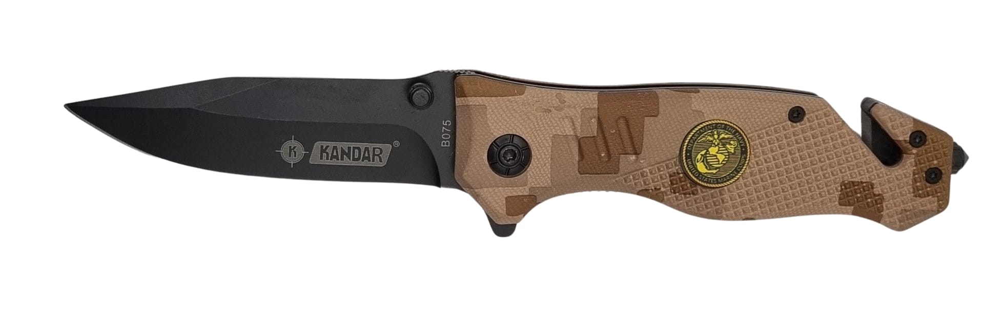 Kandar vreckový zatvárací nôž námornícky znak +klip 21cm/9cm – detail 1