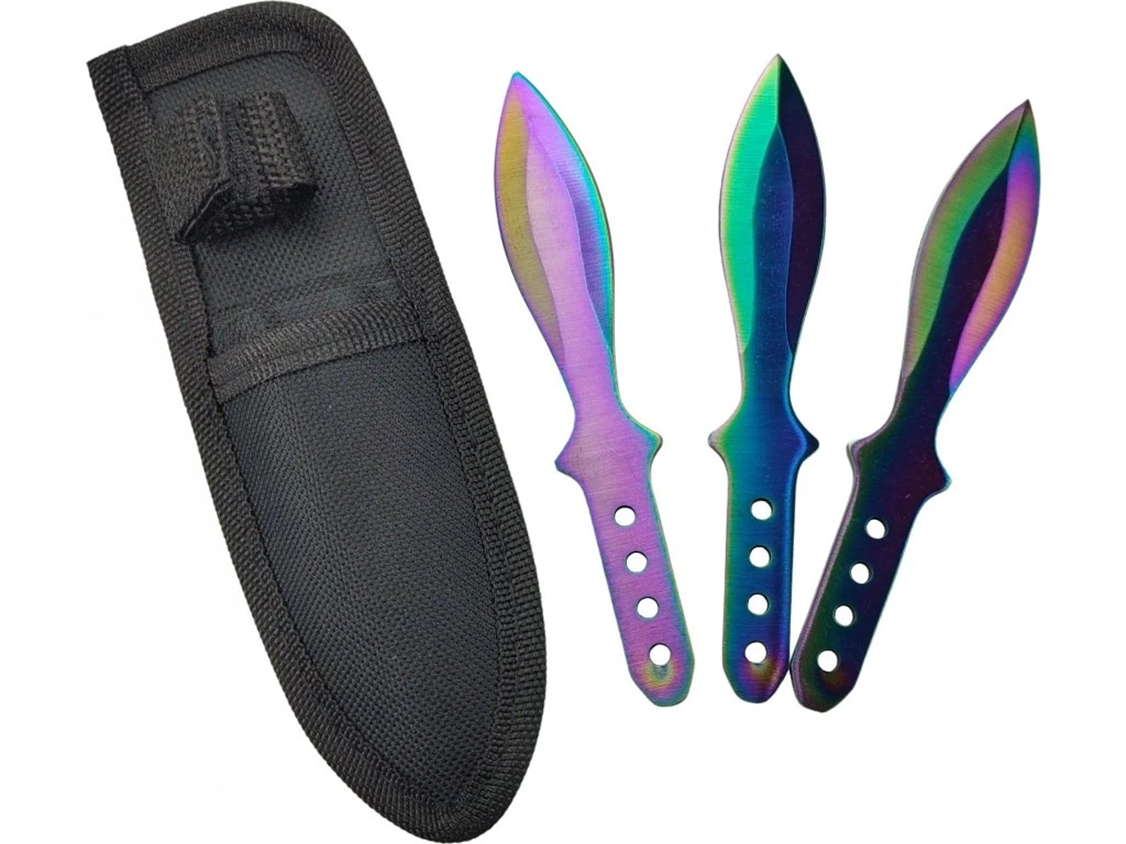 Vrhací nôž 23cm SADA 3ks +puzdro – detail 1