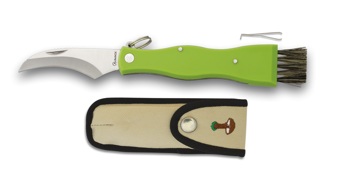 Albainox vreckový hubársky nôž 21/7cm +puzdro – detail 1