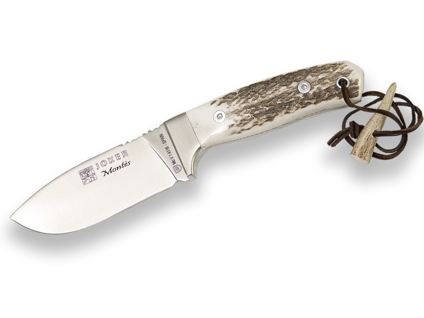 Španielsky lovecký nôž JOKER MONTES CC18 22/10cm + puzdro – detail 1