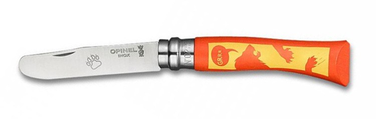 Opinel -detský N 7 oranžový vreckový nôž 17,5/7cm – detail 1